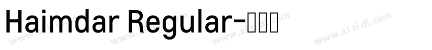 Haimdar Regular字体转换